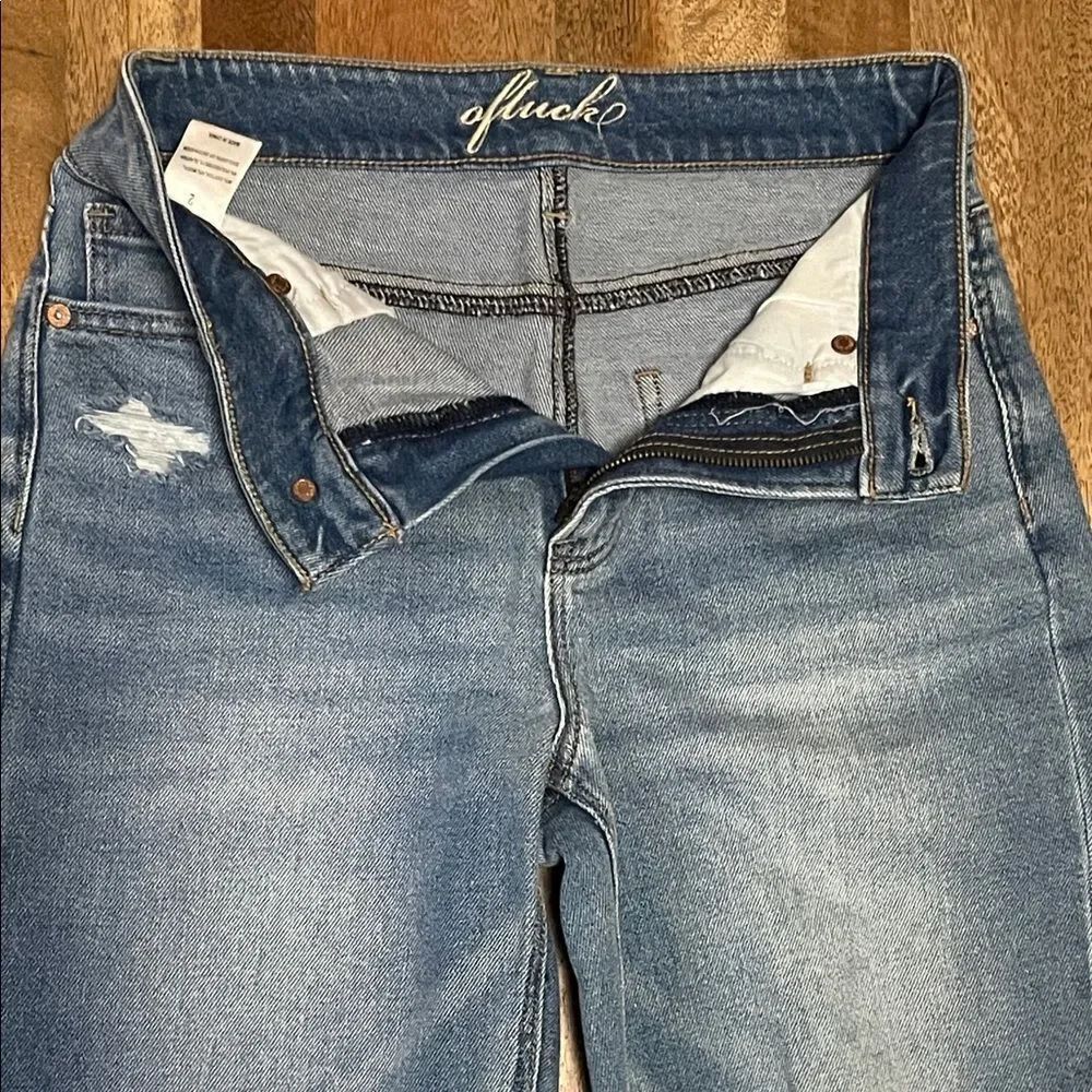 Distressed Blue Jeans - Picture 6 of 9